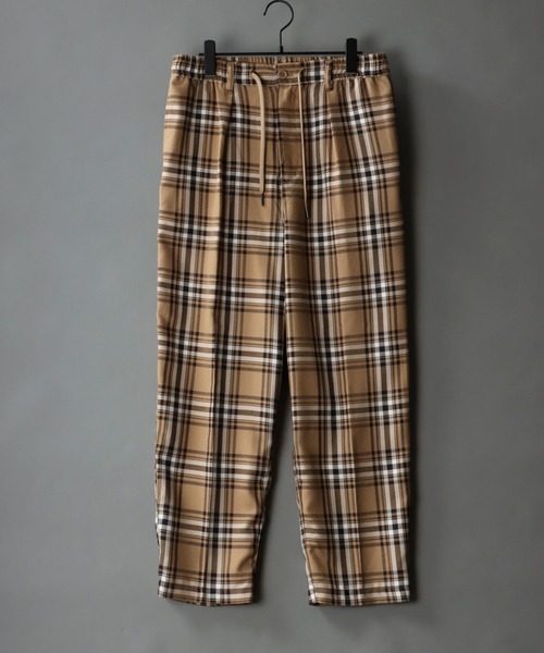 SITRY（シトリー）の「T/R wide tapered pants/TR タック ワイド テーパード パンツ（スラックス・メンズ・ブラック/ホワイト系その他/ブラック系その他/グレー系その他/ブラウン系その他/ベージュ系その他/グレー系その他2・M/L）」の7枚目の写真