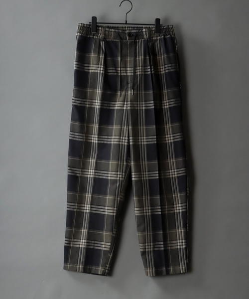 SITRY（シトリー）の「T/R wide tapered pants/TR タック ワイド テーパード パンツ（スラックス・メンズ・ブラック/ホワイト系その他/ブラック系その他/グレー系その他/ブラウン系その他/ベージュ系その他/グレー系その他2・M/L）」の5枚目の写真