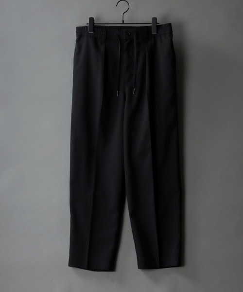 SITRY（シトリー）の「T/R wide tapered pants/TR タック ワイド テーパード パンツ（スラックス・メンズ・ブラック/ホワイト系その他/ブラック系その他/グレー系その他/ブラウン系その他/ベージュ系その他/グレー系その他2・M/L）」の3枚目の写真
