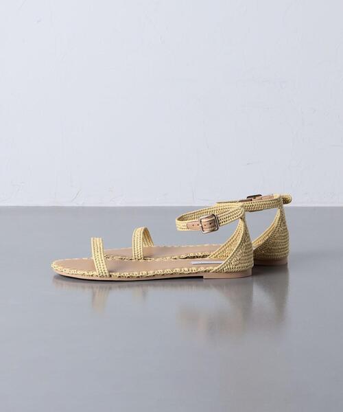UNITED ARROWS(ユナイテッドアローズ)の「NATURAL アンクルストラップ サンダル(サンダル・レディース・ブラック/ベージュ・38/35/36/37)」の4枚目の写真