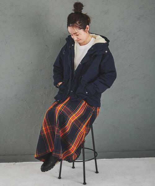 coen（コーエン）の「チェックプリーツスカート#（スカート・レディース・ダークグリーン/ネイビー/ピンク/イエロー・M/L）」の22枚目の写真