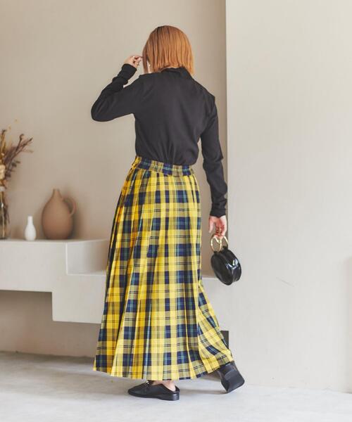 coen(コーエン)の「チェックプリーツスカート#(スカート・レディース・ダークグリーン/ピンク/ネイビー/イエロー・L/M)」の17枚目の写真