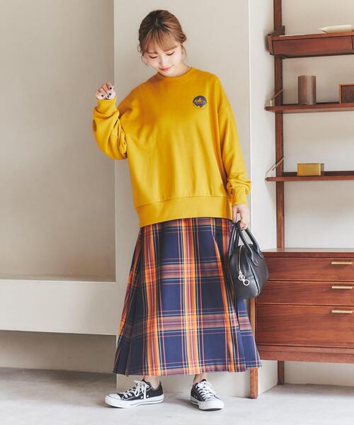 coen(コーエン)の「チェックプリーツスカート#(スカート・レディース・ダークグリーン/ピンク/ネイビー/イエロー・L/M)」の12枚目の写真