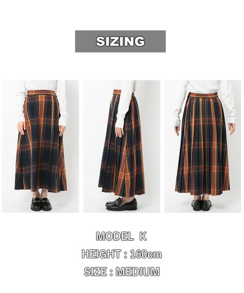 coen(コーエン)の「チェックプリーツスカート#(スカート・レディース・ダークグリーン/ピンク/ネイビー/イエロー・L/M)」の13枚目の写真