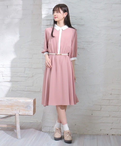 Honeys（ハニーズ）の「衿付きワンピース（ワンピース）」 - WEAR