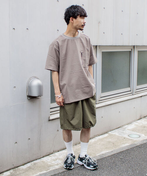 GLOSTER(グロスター)の「【GLOSTER/グロスター】EVALET プルオーバーTシャツ 吸水・吸汗・速乾性(Tシャツ/カットソー・メンズ・キャメル/グレイッシュベージュ/ダークネイビー・M/L)」の16枚目の写真