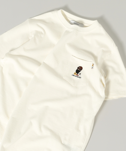 B.C STOCK(ベーセーストック)の「ENJOY GENTLEMAN SS-T(Tシャツ/カットソー・メンズ・ホワイト/ネイビー/グリーン/ホワイト系その他・MEDIUM/LARGE)」の2枚目の写真