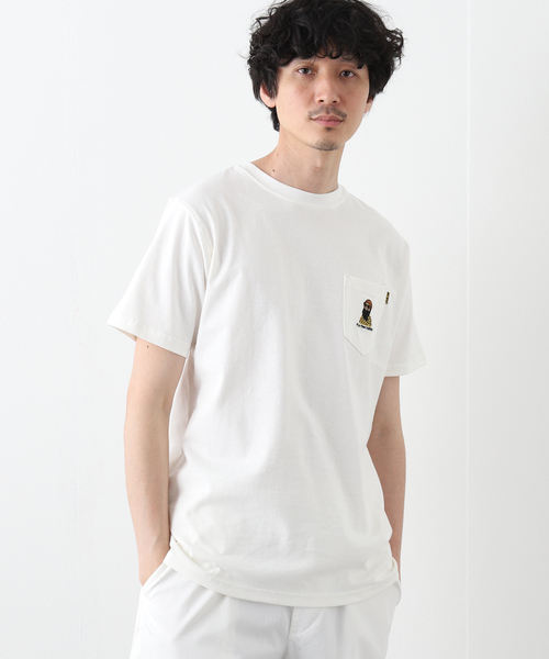 B.C STOCK(ベーセーストック)の「ENJOY GENTLEMAN SS-T(Tシャツ/カットソー・メンズ・ホワイト/ネイビー/グリーン/ホワイト系その他・MEDIUM/LARGE)」の5枚目の写真
