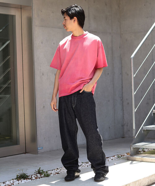 BEAMS（ビームス）の「BEAMS / ルーズフィット フェード Tシャツ（Tシャツ/カットソー・メンズ・ブラック/ネイビー/レッド・S/M/L/XL）」の4枚目の写真