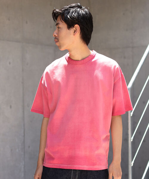 BEAMS（ビームス）の「BEAMS / ルーズフィット フェード Tシャツ（Tシャツ/カットソー・メンズ・ブラック/ネイビー/レッド・S/M/L/XL）」の8枚目の写真