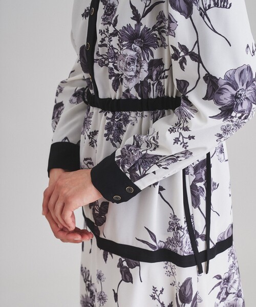 セール】スタンドカラーティアードワンピース（ワンピース）｜Diagram