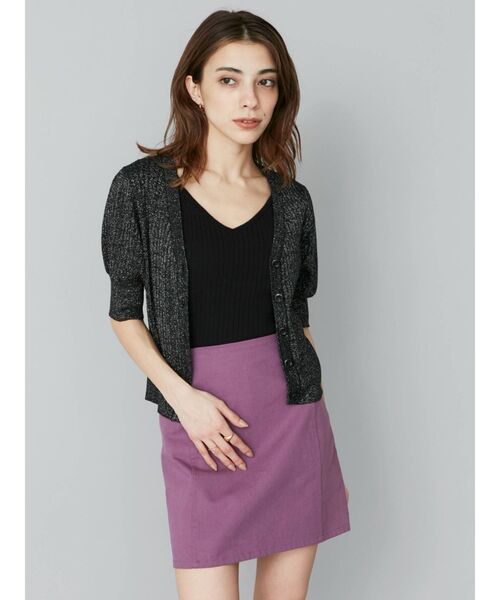 EVRIS(エヴリス)の「ダブルストラップニットキャミソール(ニット/セーター・レディース・ブラック/ブラウン/グリーン・FREE)」の10枚目の写真