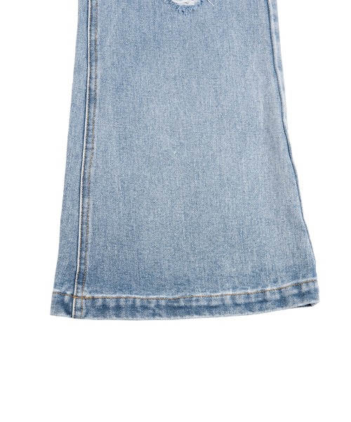 PUNYUS(プニュズ)の「ダメージフレアデニムパンツ(デニムパンツ・レディース・ライトブルー・1/2/3/4)」の8枚目の写真