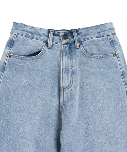 PUNYUS(プニュズ)の「ダメージフレアデニムパンツ(デニムパンツ・レディース・ライトブルー・1/2/3/4)」の12枚目の写真