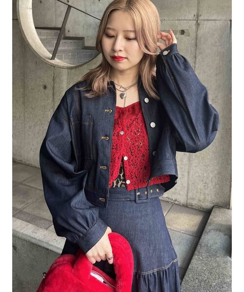 jouetie（ジュエティ）の「マルチWAYカラーステッチセットアップ（ワンピース・レディース・ブラック/ピンク/イエロー/インディゴブルー・MEDIUM）」の18枚目の写真