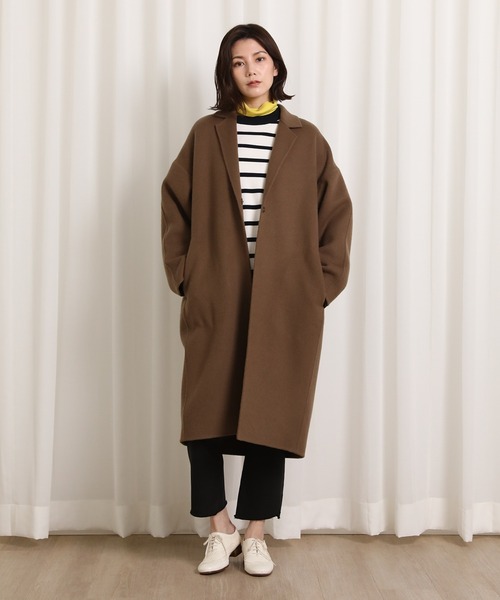 INED（イネド）の「ハイツイストコットンボーダーニット ゆったりシルエット もちっとした手触り（ニット/セーター・レディース・その他9・9号/7号）」の5枚目の写真