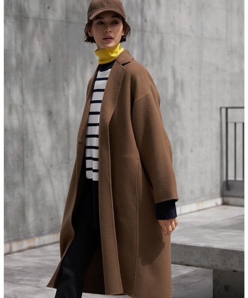 INED（イネド）の「ハイツイストコットンボーダーニット ゆったりシルエット もちっとした手触り（ニット/セーター・レディース・その他9・9号/7号）」の6枚目の写真