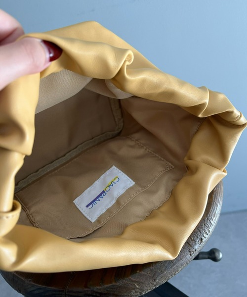 CIAOPANIC(チャオパニック)の「ソフトワンハンドルバッグ(ハンドバッグ・レディース・ブラック/アイボリー/イエロー・FREE)」の11枚目の写真