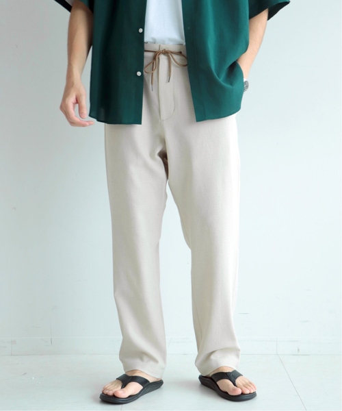 JOURNAL STANDARD(ジャーナルスタンダード)の「【RIRANCHA/リランチェ】1タック イージーパンツ(その他パンツ・メンズ・チャコールグレー/ブラック/ベージュ/アイボリー・SMALL/MEDIUM/LARGE)」の2枚目の写真
