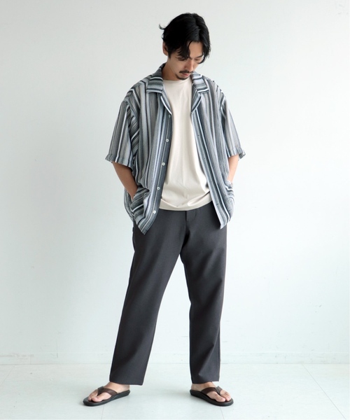 JOURNAL STANDARD(ジャーナルスタンダード)の「【RIRANCHA/リランチェ】1タック イージーパンツ(その他パンツ・メンズ・チャコールグレー/ブラック/ベージュ/アイボリー・SMALL/MEDIUM/LARGE)」の11枚目の写真