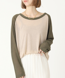 シアーラグランTシャツ