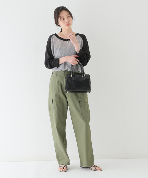 新品　B.C STOCK パナマラミーシャツ セール】シアーラグランTシャツ（Tシャツ/カットソー）｜B.C
