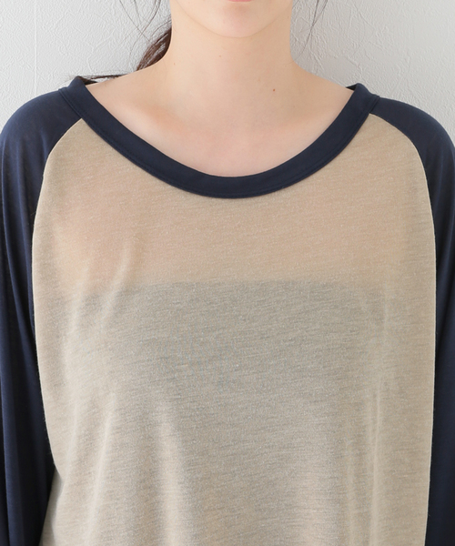 セール】シアーラグランTシャツ（Tシャツ/カットソー）｜B.C