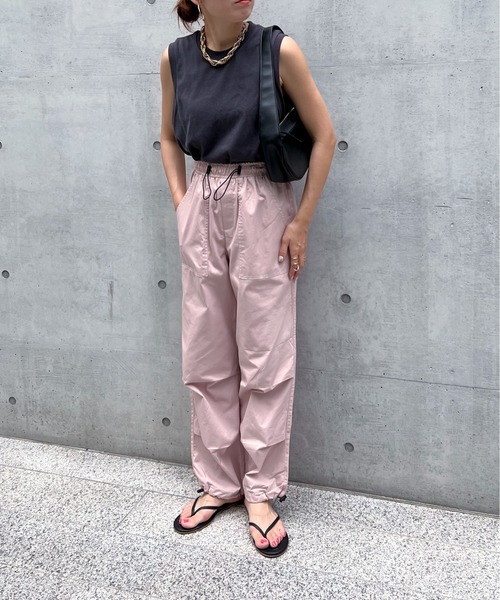 feepur（フェピュール）の「スピンドルベイカージョガーパンツ（カーゴパンツ・レディース・ブラック/オフホワイト/ピンク/カーキ・MEDIUM）」の20枚目の写真