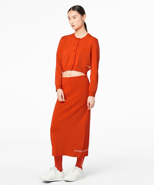 MARC JACOBS（マークジェイコブス）の「THE CROPPED CARDIGAN / ザ クロプト カーディガン（カーディガン/ボレロ・レディース・オレンジ・S/M/L/XS）」の3枚目の写真