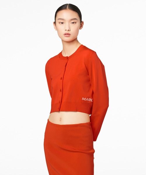 MARC JACOBS（マークジェイコブス）の「THE CROPPED CARDIGAN / ザ クロプト カーディガン（カーディガン/ボレロ・レディース・オレンジ・S/M/L/XS）」の5枚目の写真
