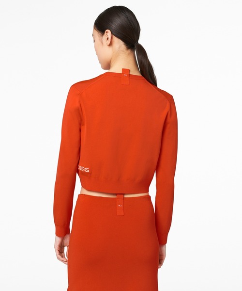 MARC JACOBS（マークジェイコブス）の「THE CROPPED CARDIGAN / ザ クロプト カーディガン（カーディガン/ボレロ・レディース・オレンジ・S/M/L/XS）」の2枚目の写真