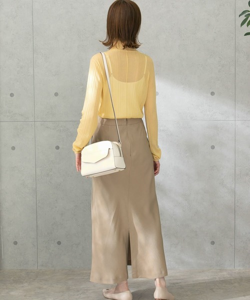 URBAN RESEARCH ROSSO WOMEN(アーバンリサーチ ロッソ)の「ポケットタイトナロースカート(スカート・レディース・ベージュ/ネイビー/パープル系その他・38/36)」の9枚目の写真