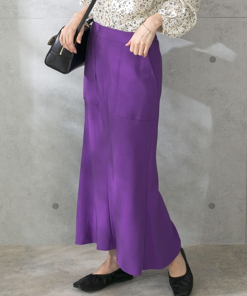 URBAN RESEARCH ROSSO WOMEN(アーバンリサーチ ロッソ)の「ポケットタイトナロースカート(スカート・レディース・ベージュ/ネイビー/パープル系その他・38/36)」の10枚目の写真