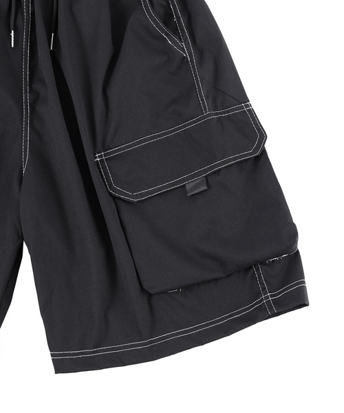 Figments（フィグメンツ）の「ステッチカーゴショートパンツ（その他パンツ・レディース・ブラック・MEDIUM/LARGE）」の4枚目の写真