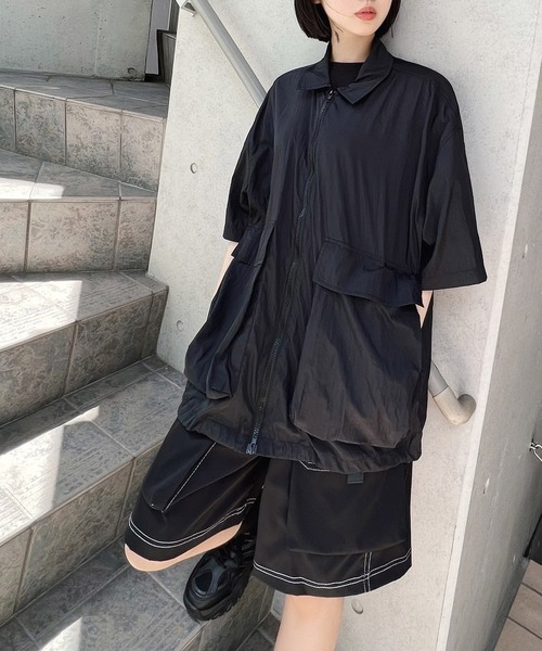 Figments（フィグメンツ）の「ステッチカーゴショートパンツ（その他パンツ・レディース・ブラック・MEDIUM/LARGE）」の9枚目の写真