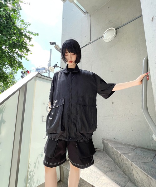 Figments（フィグメンツ）の「ステッチカーゴショートパンツ（その他パンツ・レディース・ブラック・MEDIUM/LARGE）」の7枚目の写真