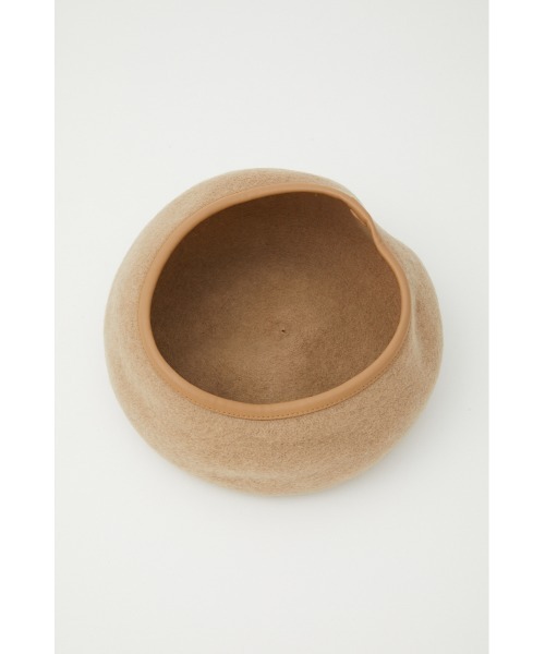 SLY(スライ)の「WOOL BERET ウール ベレー(ハンチング/ベレー帽・レディース・ブラック/ライトベージュ・FREE)」の6枚目の写真