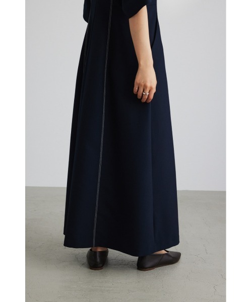 STYLEMIXER（スタイルミキサー）の「ステッチワークワンピース（ワンピース・レディース・ライトベージュ/ネイビー・SMALL/MEDIUM）」の17枚目の写真