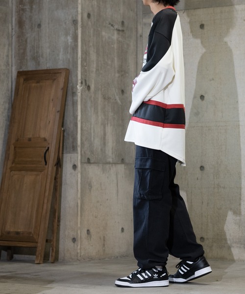 JOHN'S CLOSET(ジョンズクローゼット)の「【13】ロゴワッペン ビックシルエット ホッケーシャツ(その他トップス・メンズ・ホワイト/ブラック/ターコイズブルー・MEDIUM/LARGE)」の10枚目の写真