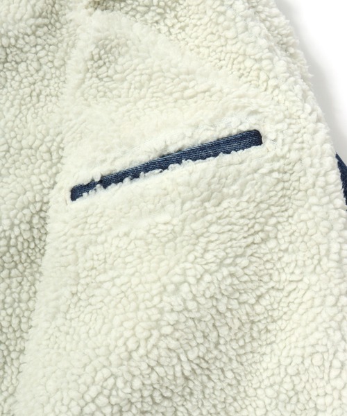 Levi's(リーバイス)の「Levi's/リーバイス TYPE-3 SHERPA TRUCKER/オーバーサイズ 裏ボアフリース デニムジャケット/Gジャン/レディース メンズ(デニムジャケット・メンズ・インディゴブルー/ブラック/ブルー/ライトインディゴブルー/ライトブルー/ブルー系その他・M/L/XL)」の8枚目の写真