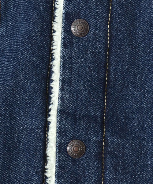 Levi's(リーバイス)の「Levi's/リーバイス TYPE-3 SHERPA TRUCKER/オーバーサイズ 裏ボアフリース デニムジャケット/Gジャン/レディース メンズ(デニムジャケット・メンズ・インディゴブルー/ブラック/ブルー/ライトインディゴブルー/ライトブルー/ブルー系その他・M/L/XL)」の18枚目の写真