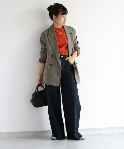 cepo（セポ）の「ツイードライク テーラードジャケット　セットアップ可能（テーラードジャケット・レディース・ブラウン/グレー・M）」の12枚目の写真