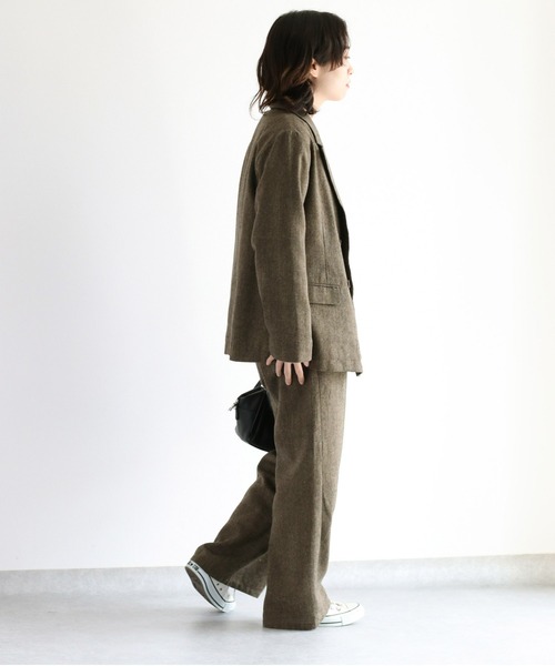 cepo（セポ）の「ツイードライク テーラードジャケット　セットアップ可能（テーラードジャケット・レディース・ブラウン/グレー・M）」の21枚目の写真