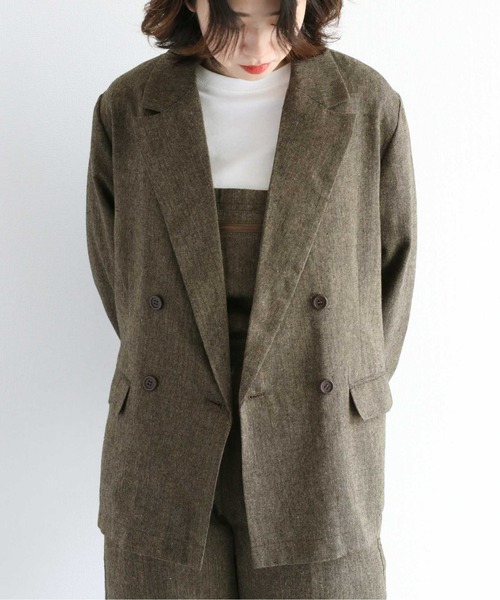 cepo（セポ）の「ツイードライク テーラードジャケット　セットアップ可能（テーラードジャケット・レディース・ブラウン/グレー・M）」の18枚目の写真