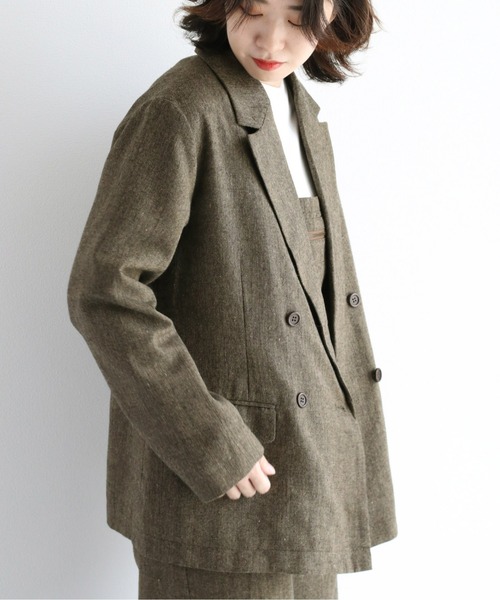 cepo（セポ）の「ツイードライク テーラードジャケット　セットアップ可能（テーラードジャケット・レディース・ブラウン/グレー・M）」の19枚目の写真