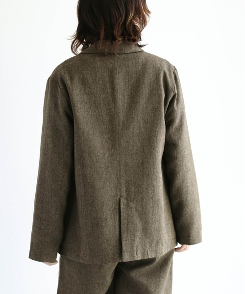 cepo（セポ）の「ツイードライク テーラードジャケット　セットアップ可能（テーラードジャケット・レディース・ブラウン/グレー・M）」の16枚目の写真