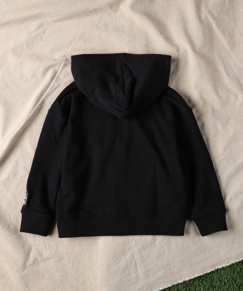 CAMP7(キャンプセブン)の「【CAMP7】ロゴジップパーカー(パーカー・キッズ・ブラック/グレー・120/130/105/140/150/160)」の5枚目の写真