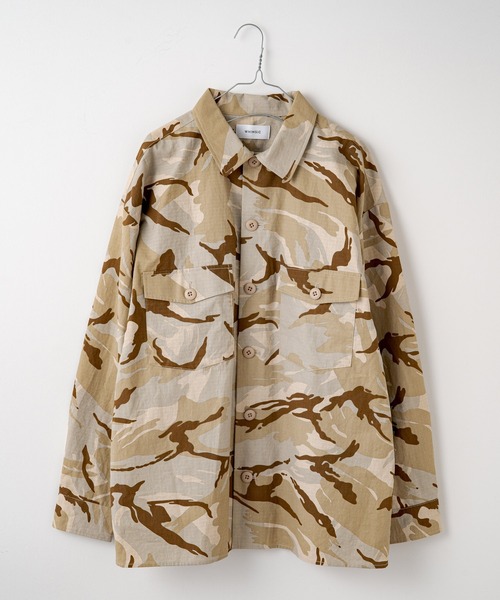 WHIMSIC（ウィムジック）の「【WHIMSIC】USアーミーユーティリティシャツ（シャツ/ブラウス・レディース・カーキ/ベージュ/ブラック/オリーブ・FREE）」の6枚目の写真