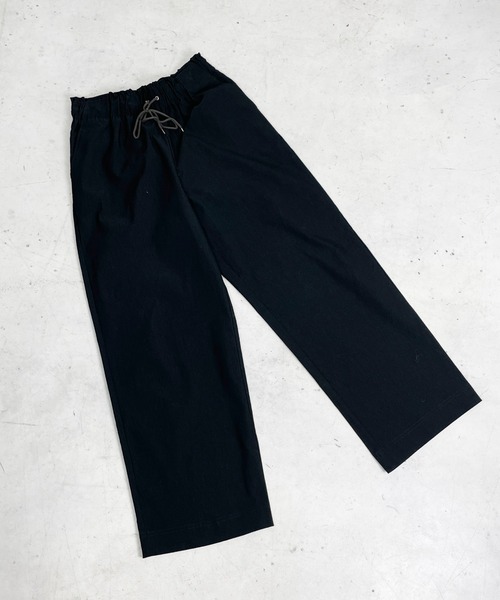 StyleSea（スタイルシー）の「ストレッチストレートワイドパンツ（その他パンツ・レディース・ブラック/パープル/グレイッシュベージュ・FREE）」の5枚目の写真