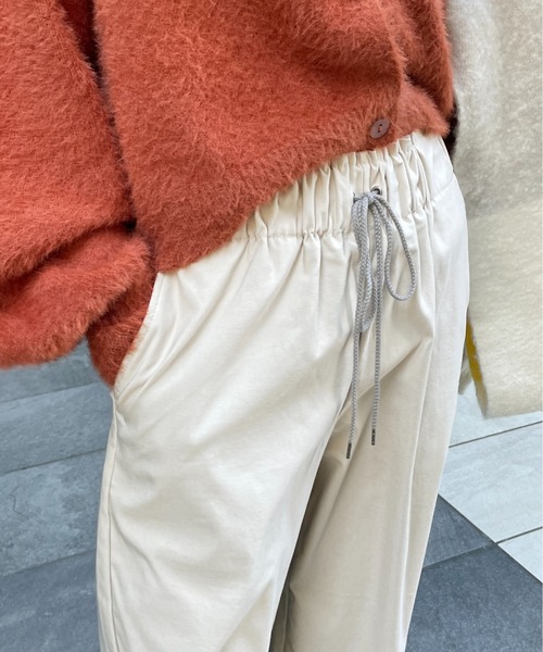 StyleSea（スタイルシー）の「ストレッチストレートワイドパンツ（その他パンツ・レディース・ブラック/パープル/グレイッシュベージュ・FREE）」の15枚目の写真